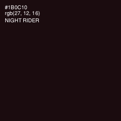 #1B0C10 - Night Rider Color Image